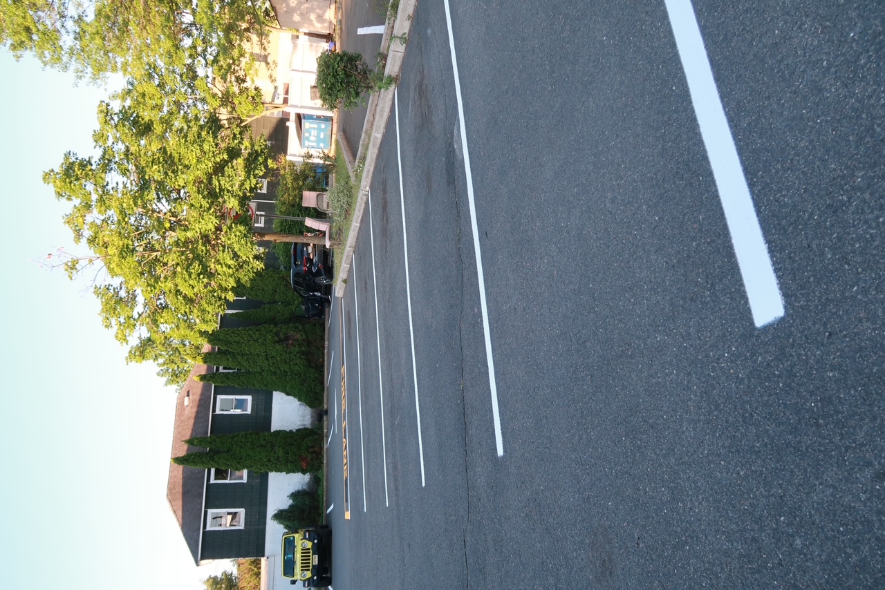 Commercial parking lot after striping by MC Striping in New Jersey